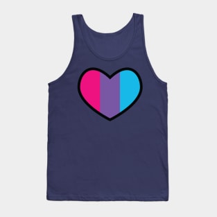 Androgynous Flag Heart Tank Top